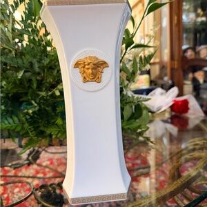 Versace Rosenthal Medusa Vase - Rare Discontinued Collector Piece - 10 inches